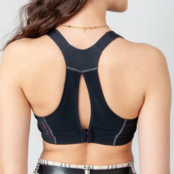 Under Armour High Impact Heatgear Armour Sports Bra, Size 34C, Black & Pink - Picture 3 of 9